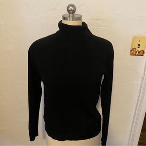 Karen Scott black turtle neck